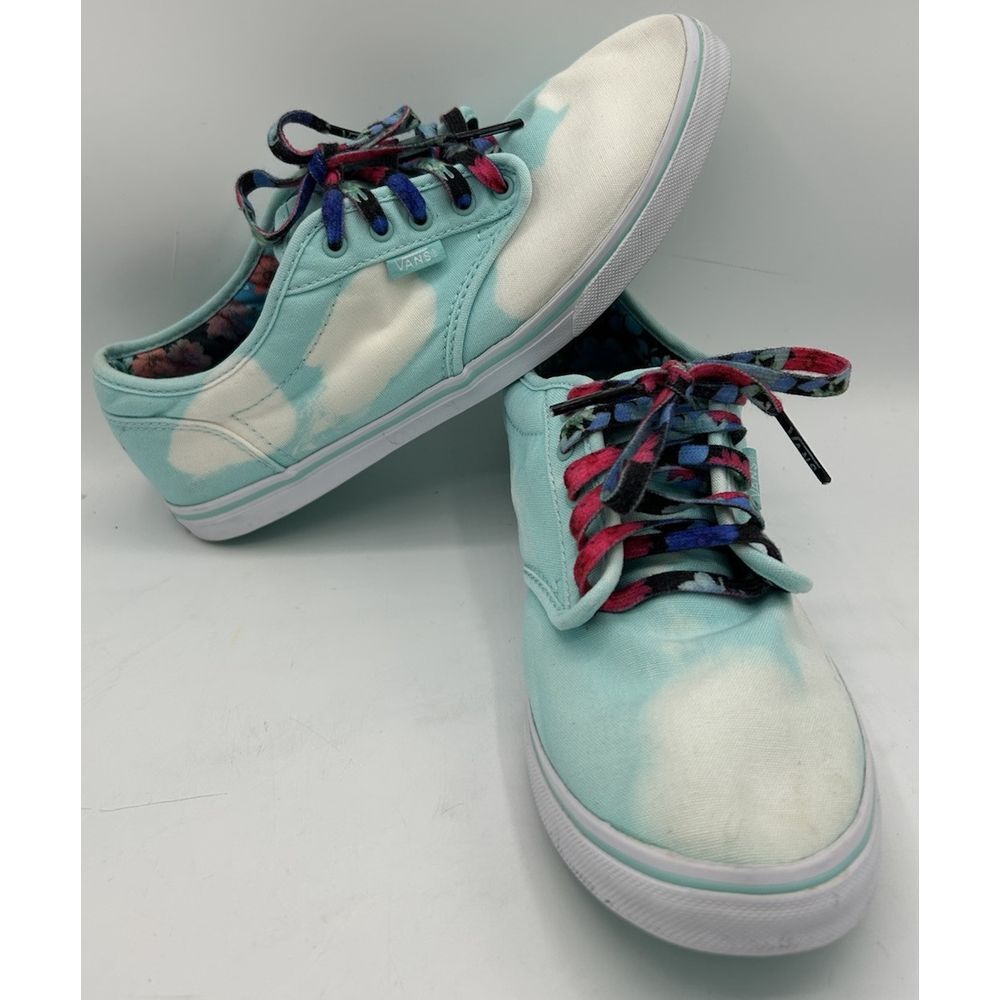 Vans Cloud Look Sneakers Blue White Women's Size 8.5